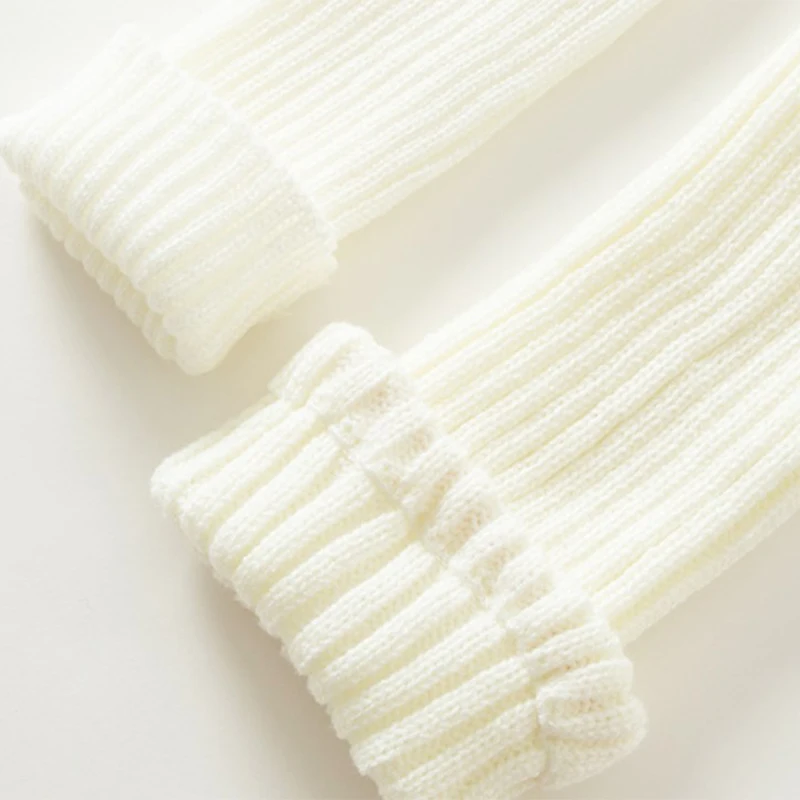 Lolita Long Socks Women Leg Warmers Knitted Warm Foot Cover JK College Style Knitted Socks Autumn Winter Over Knee Boot Cuffs - Image 3