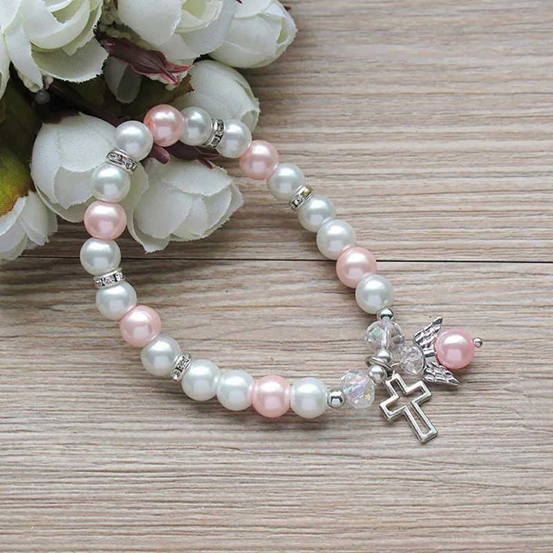 Baby Shower Bracelet Angel Communion Baptism Boy Girl Birthday Party Decorations Kids First Communion Christening Wedding Decor - Image 2