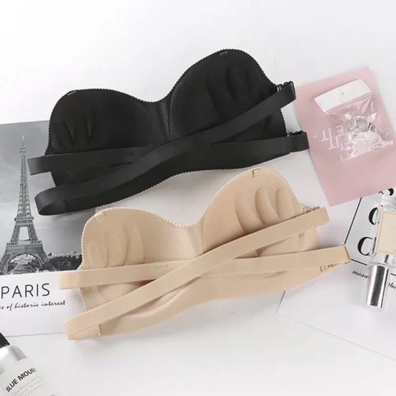 Women Bra Breathable Push UP Bras Seamless Wire Free Solid Lingerie Invisible - Image 3